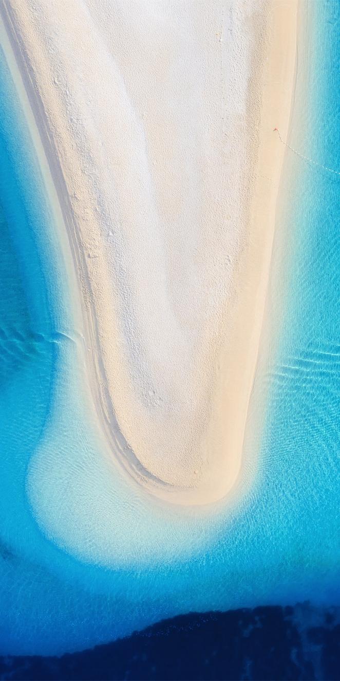 image of ocean and small island
