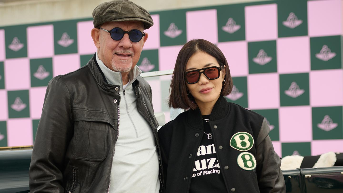 Bentley Creative Director Mai Ikuzawa with man in hat 