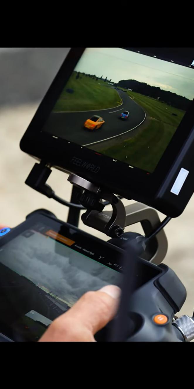 Flying Spur film behind the scenes camera
