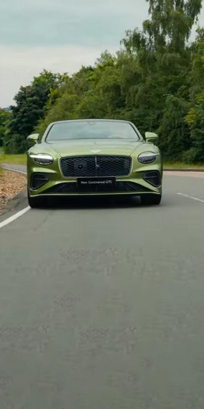 New Continental GT Driving on a track in the countryside